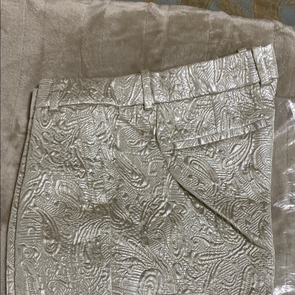 J Crew Metallic Patterned Pants - Picture 2 of 5